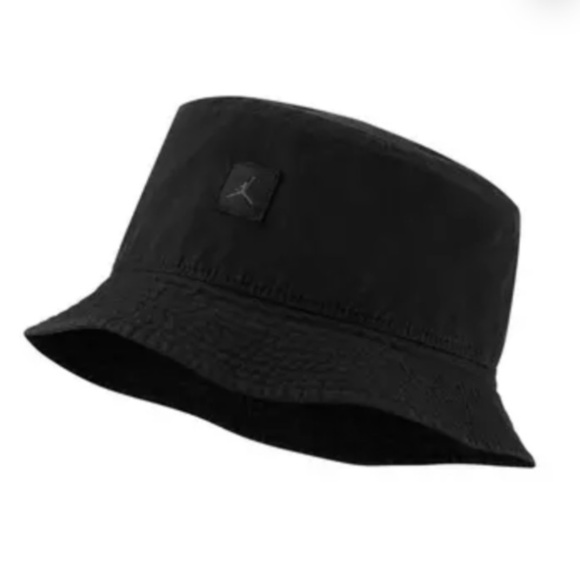 JORDAN Jumpman Washed Bucket Hat in Black - Picture 1 of 5